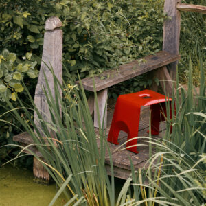 A Stool (2021) in Ruby Red - Image 4